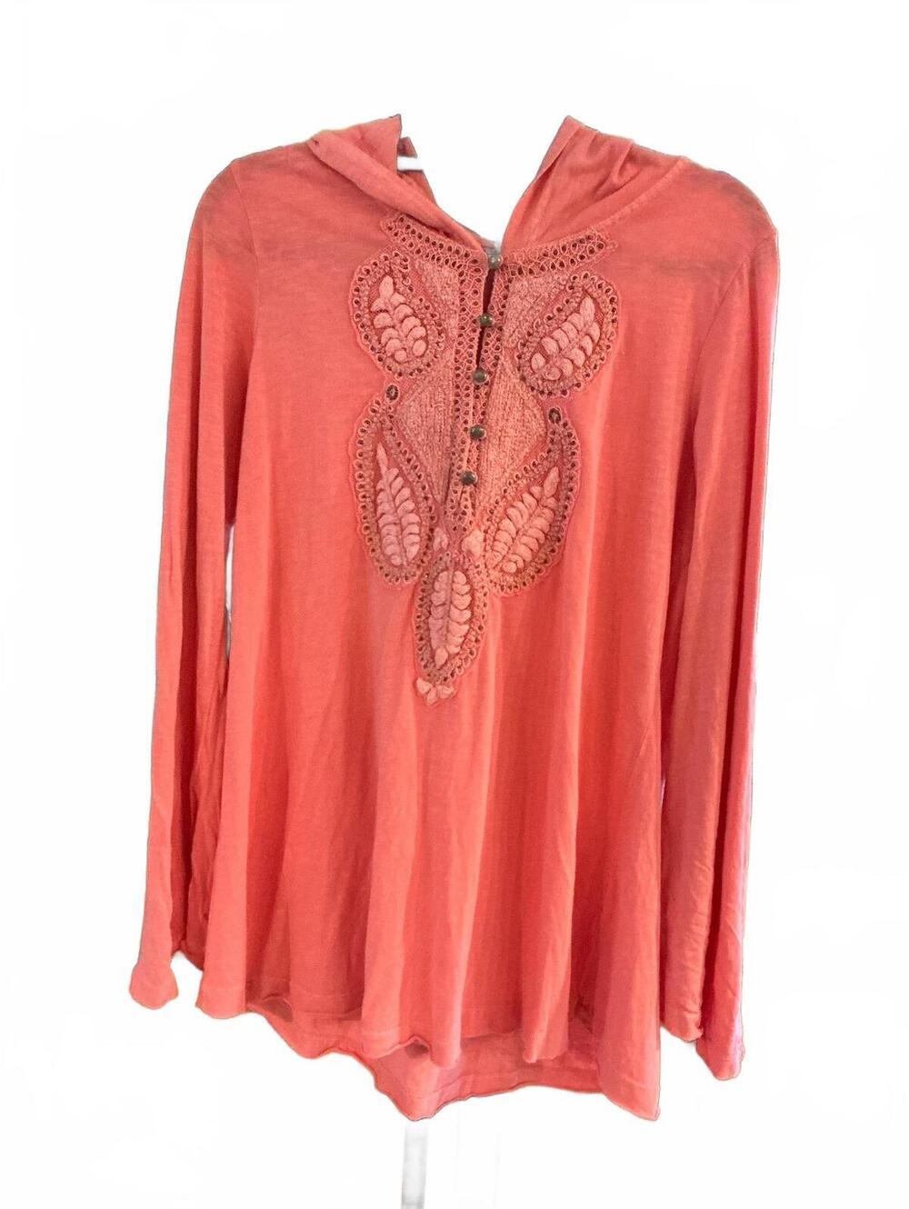 #FP075 Free People Embroidered Tunic, Size S